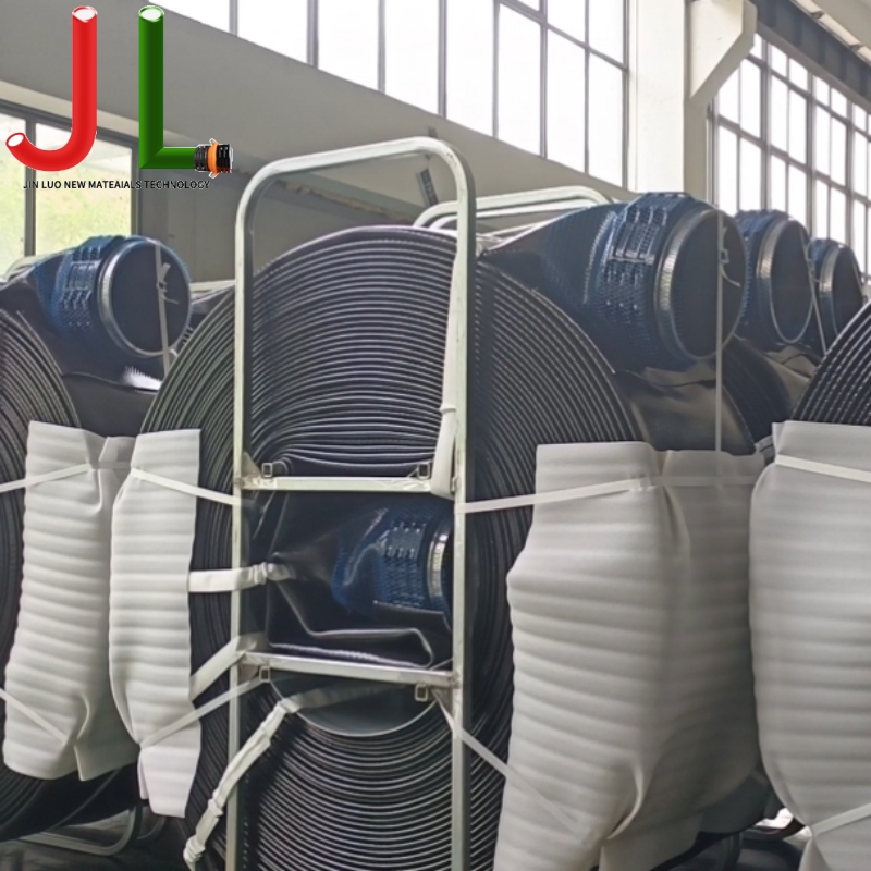 Mangueira de drenagem reforçada com tecido TPU – Mineração e grau industrial